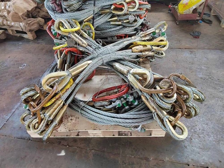 DNV 2.7-1 Standard Steel Wire Rope Sling 5 Legs Lifting Eye Type Reversed Eye for Offshore Container Sale