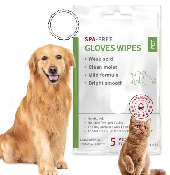 Buy cheap Non Woven Clean Wipes Washing Cat Spa Free Herbal Glove Five Fingers Message from wholesalers