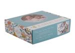 Currugated Paper Small Cardboard Packing Boxes Eco Friendly Flora Printed