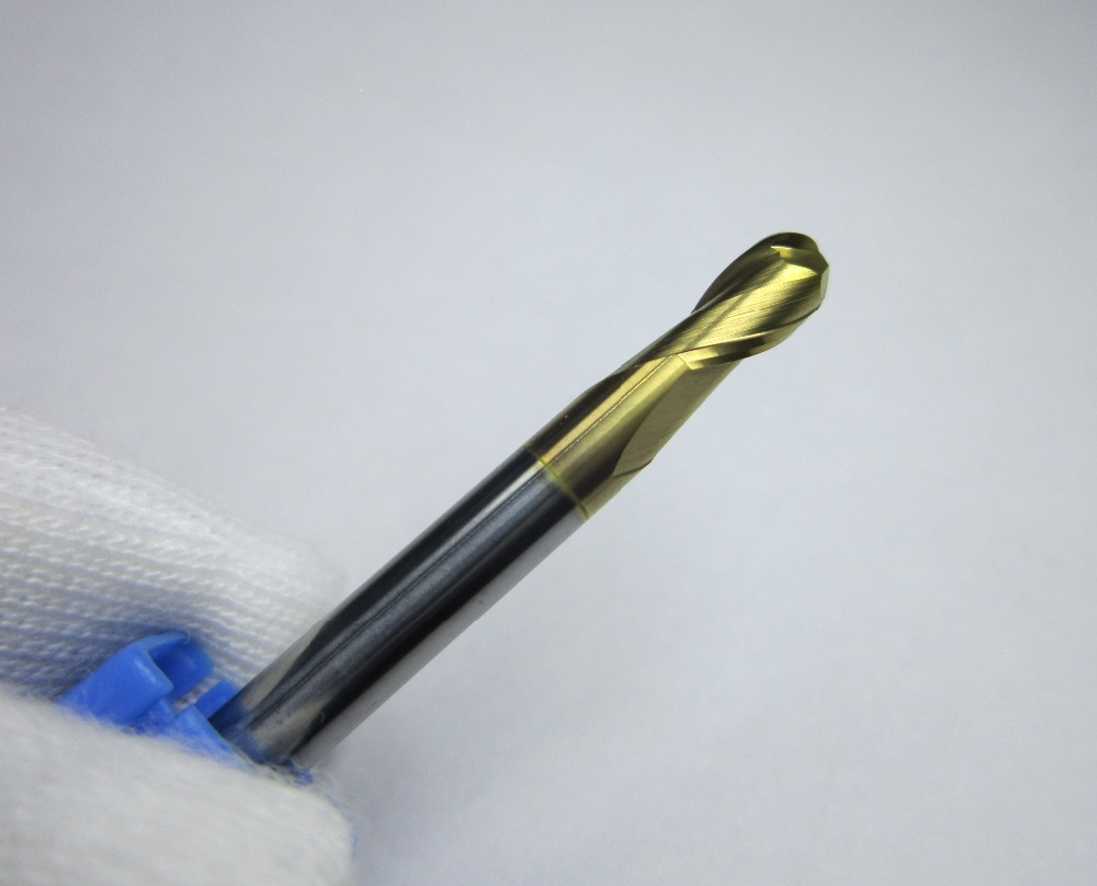 Tungsten Carbide Ball Nose End Mills CNC Machine Milling Cutter For Metalworking