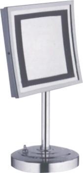 Buy cheap Cosmetic Bathroom Magnifying Mirrors Chrome Square LED Desktop from wholesalers