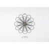 Buy cheap ZY19164 Metal Wall Art Geometric Circular Abstract Modern Cross 37 Inch Black And Gold Color from wholesalers