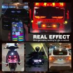 5VDC USB/2A Headlight Red Devil Eye Truck Windshield LED Sign Demon Eye Led