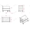 Buy cheap Industrial SUS304 Water Tank Trolley With 6'' Casters Transportation Trolley from wholesalers