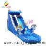Buy cheap Blue Inflatable Waterpark Dolphin Water Slide Park For Outdoor Activity from wholesalers