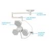 Buy cheap ENT surgery 118mm Shadowless LED Light Hospital Equipment 10-100% Brightness from wholesalers