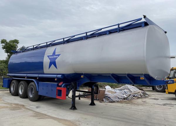 Buy cheap Tri Axle 40000L Oil Transport Q235 Tank Semi Trailer With 4 Compartments from wholesalers