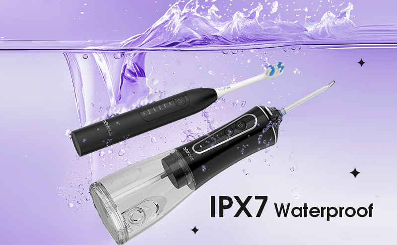Travel Set Sonic Toothbrush 2 in 1 Water Flosser Teeth Oral Irrigator Electric Flossing and Brushing Combine in One