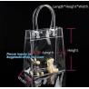 Buy cheap Customized PP/PVC/PETclear plastic gift bag, Reusable Single bottle wine bag Pvc wine bottle gift bag, plastic transpare from wholesalers