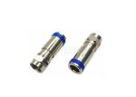 RG59 RG58 Coaxial Cable Compression BNC Connector Nickel Plating