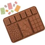 MHC Christmas Deep Dubai Chocolate Bar Mould Custom Big Rectangle Silicone