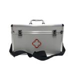 First aid box Aluminum alloy medical box empty, can store conventional drugs for