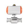 Buy cheap Quick Installation WZ SS304 Sanitary Class 25 38 Clamp 3 Way Ball Valve with Silver Finish from wholesalers