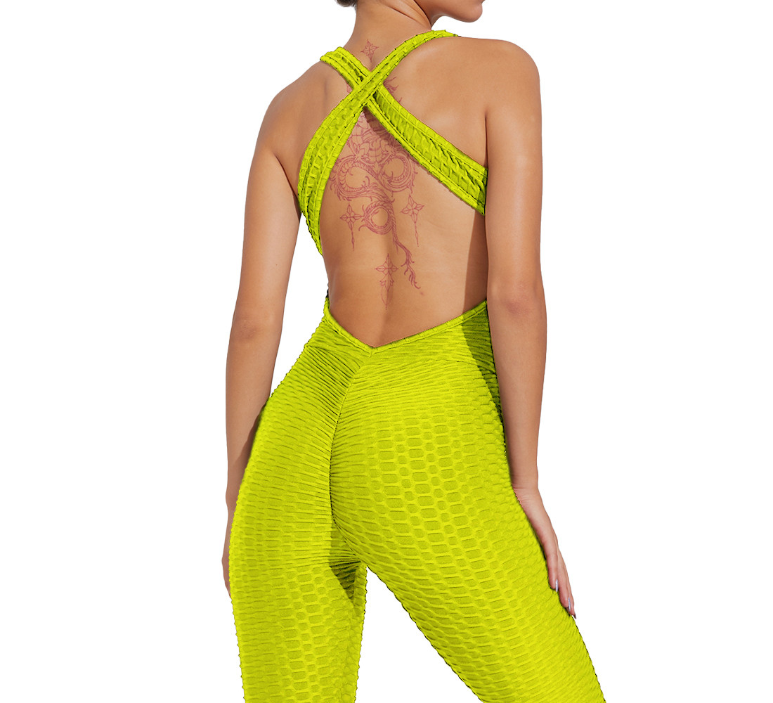 Backless Women Yoga Jumpsuit