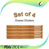 Buy cheap Multifunction Bamboo Kitchen Drawer Dividers , Bamboo Adjustable Drawer Dividers from wholesalers