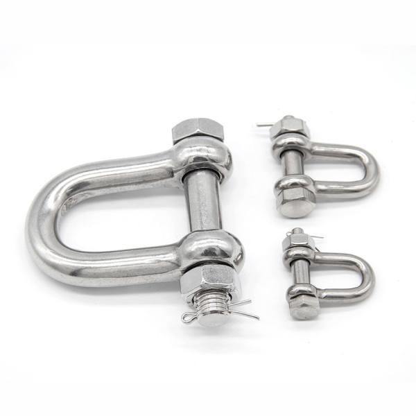 Buy cheap Hardware American Stainless Steel D-type Shackle With Safety Pin from wholesalers