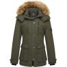 Buy cheap 100% Oxford Synthetic Material Womens Long Puffer Coat Parka With Detachable Hood from wholesalers