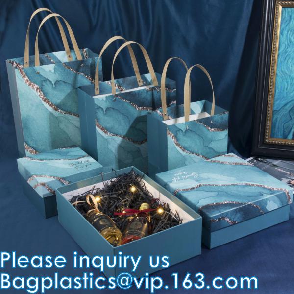 Buy cheap Bouquet Paper Gift Bag With Handles, Wedding Party Bag, Square Paper Bag XL size, wrapping bags, gift boxes from wholesalers