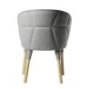 Buy cheap Wooden Leg Fiberglass Dining Chair Emily Lounge Hotel Luxury Furniture from wholesalers