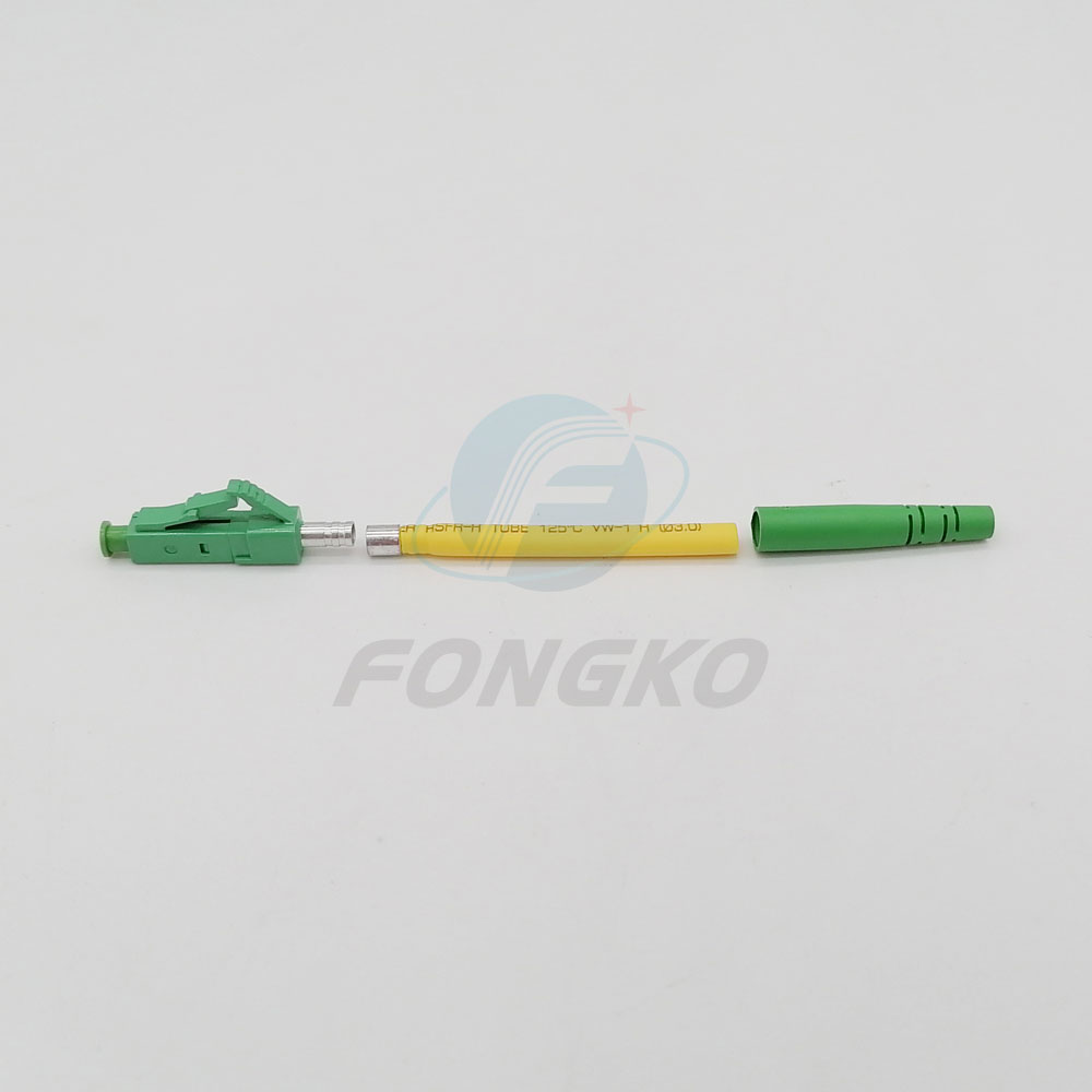 in stock Lc/APC Fiber Optical Connector parts Single Mode Simplex 2.0mm Fiber Optic Connector