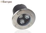 Decorative Round Led Underground Light 3w Up Light For Pathway / Driveway