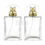 Buy cheap Personalized Lucency Glass 100ml Perfume Bottle Square Climp 13mm from wholesalers