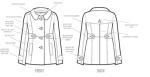 Fashion Ladies Wool Coat Milk Retro Ladies Single Breasted Coat TW55642