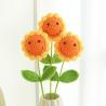 Buy cheap 10x43cm Handmade Knitted Sunflower with Smiling Face Variety Sunflower Teacher's Day Artificial Flower Gift from wholesalers
