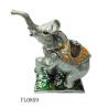 Buy cheap jewelry pewter box elephant jewelry box wholesale luxury gold plating elephant jewelry box from wholesalers