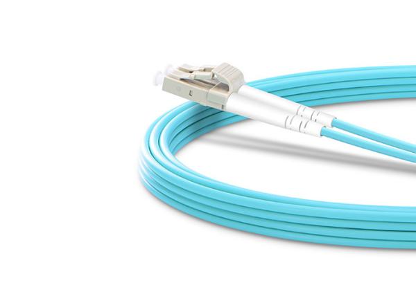 Buy cheap LC-LC 10G OM4 50 / 125 Fiber Optic Jumper Cable PVC / LSZH for Data Center from wholesalers