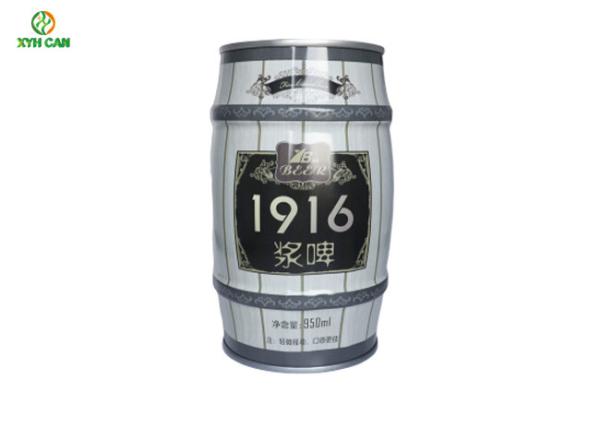 Buy cheap Liquid Packaging Beer Tin Can 300ml Empty Tin Containers Drum Shape from wholesalers