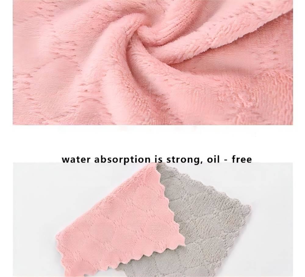 Absorbent Dish Cloths Microfiber Cleaning Cloths Water Absorption Kitchen Towel