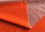 Polyester Cotton Neon Orange Workwear Weft Knitted Fabric