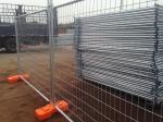 OD 48 post temp fencing for sale 2100mm x 2400mm width mesh opening ：60mm x