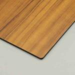 Teak Aluminum Alloy Wood Finish Acp Sheets 0.3CM Aluminium Pvdf Coating