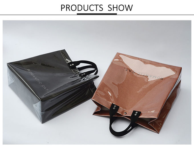 Personalized Grocery L36*D15*H35 Cm Black PVC Handbags