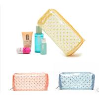 Buy cheap OEM Flower Printing Vinyl Travel Bag , Beautiful Clear Vinyl Makeup Bag product