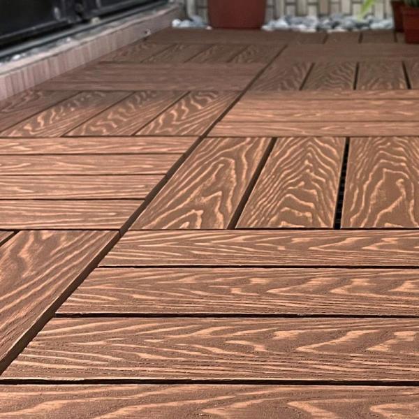 Buy cheap Residential hardwood Interlocking Patio Tiles Rotproof Wood Floor Tiles from wholesalers