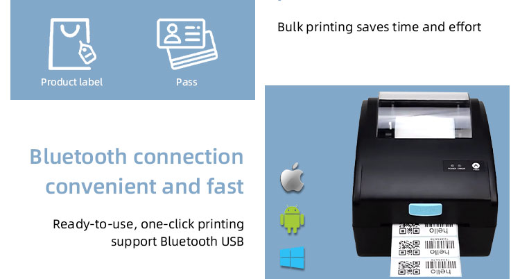 80mm Thermal Printer 3 Inch Bluetooth Wireless Desktop POS USB WiFi Receipt Printer