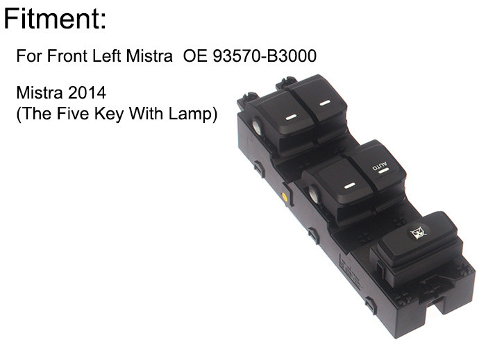Front Left Hyundai Electric Window Switch Replacement For MISTRA Five Key