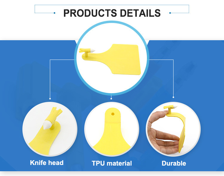 PP PE Livestock ID Tags Engravable Ear Tags For Cattle Moisture Proof