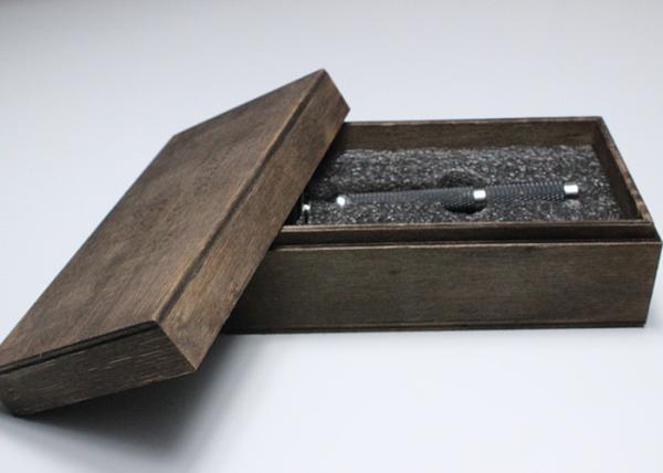 Buy cheap Custom Logo Wood Gift Packaging Boxes With Lining , Personalised Wood Gift Box With Hinged Lid from wholesalers