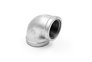 Black Elbow 90 Degree GI Malleable Iron Pipe Fitting
