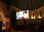 Holographic Effect Rear Projection Screen Film , Hologram Window Film Self