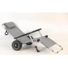 Buy cheap Custom Grey Aluminum Frame Foldable Beach Wagon Folding Beach Chair 154x77x60CM from wholesalers