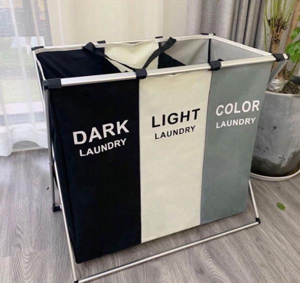 Buy cheap White Kids Baby Cotton Canvas Fabric Storage Bin Dirty Cloth Toys Collecting Basket Foldable Custom Laundry Bags from wholesalers