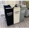 Buy cheap White Kids Baby Cotton Canvas Fabric Storage Bin Dirty Cloth Toys Collecting Basket Foldable Custom Laundry Bags from wholesalers