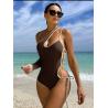 Buy cheap Black Ladies One Piece Swimsuit With High Elasticity And Full Length from wholesalers