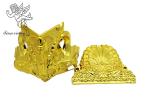 European Coffin Fitting Casket Corners Pale Gold PP Virgin Plastic 18# With