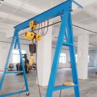 Buy cheap Light Duty Chain Hoist Gantry Crane Movable Single Girder 2.6-4m Height product